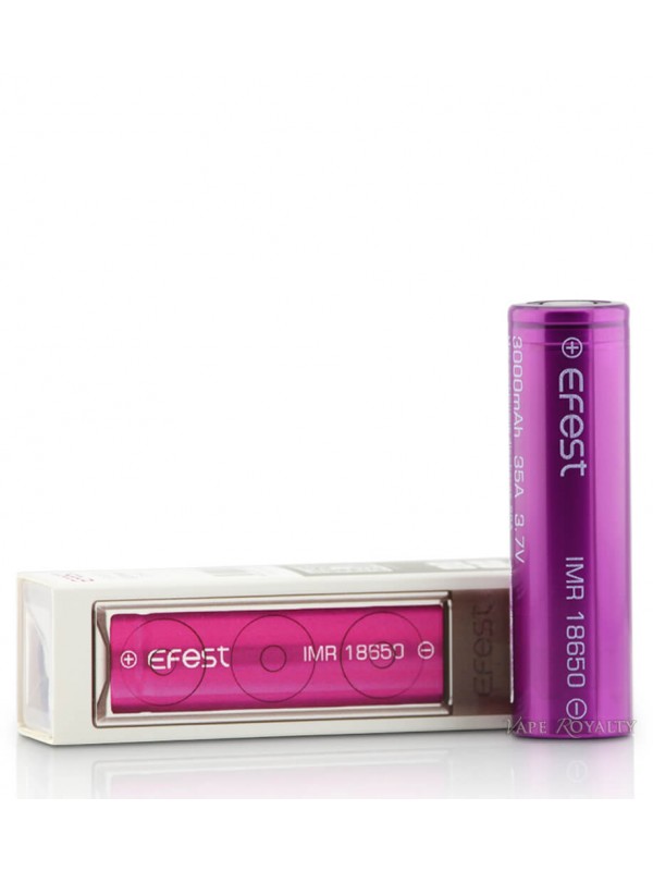 Efest Purple 18650 Flat Top 3000mAh 35 Amp IMR Bat...