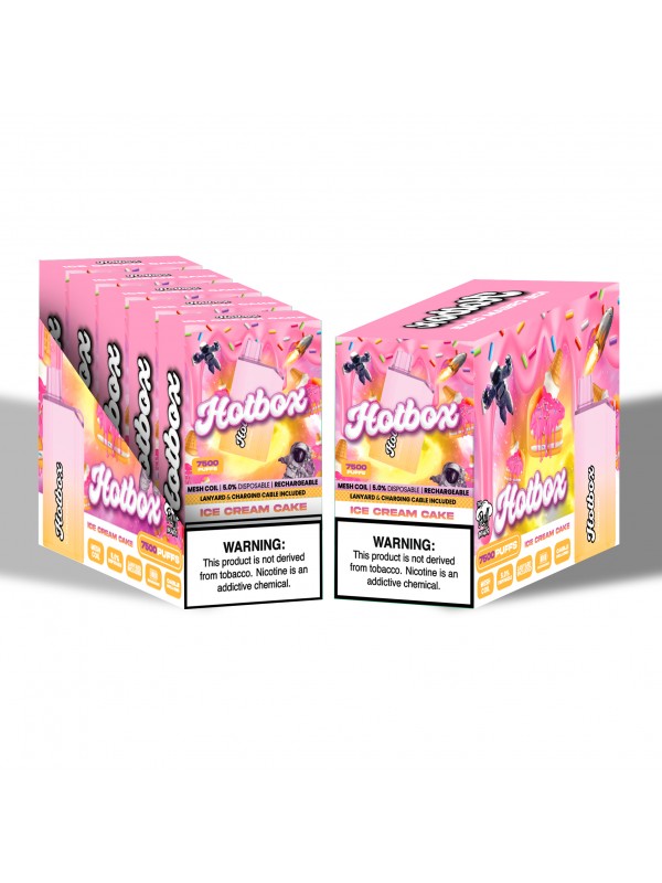 Hotbox Disposable Vape 7500 Puffs | Box of 5 Units