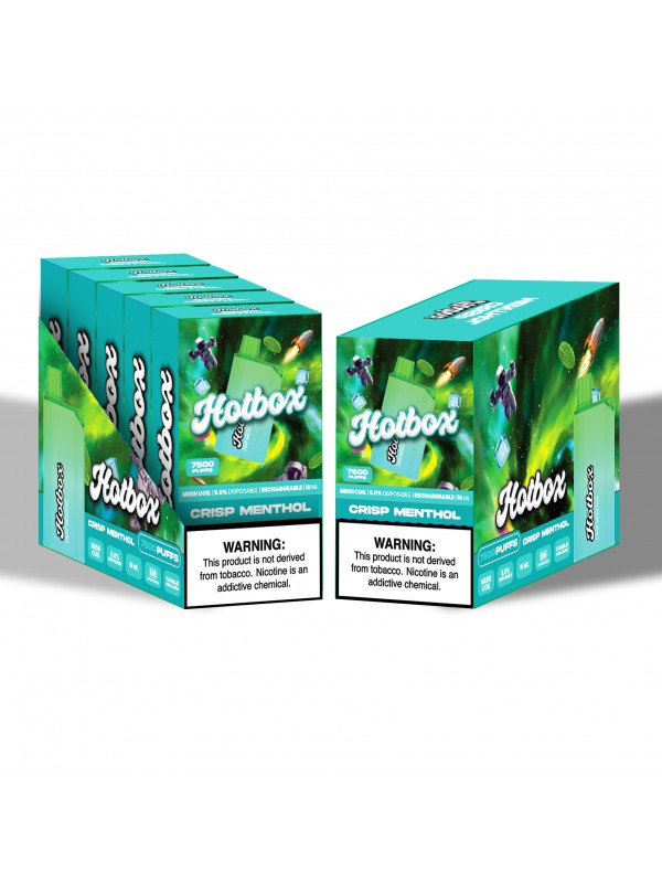 Hotbox Disposable Vape 7500 Puffs | Box of 5 Units