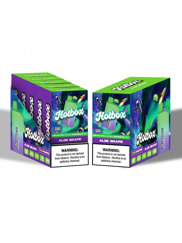Hotbox Disposable Vape 7500 Puffs | Box of 5 Units