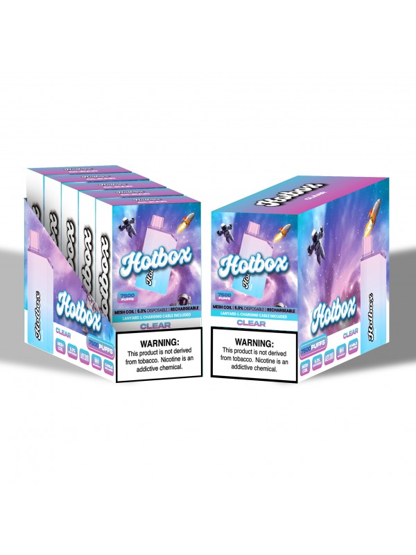 Hotbox Disposable Vape 7500 Puffs | Box of 5 Units