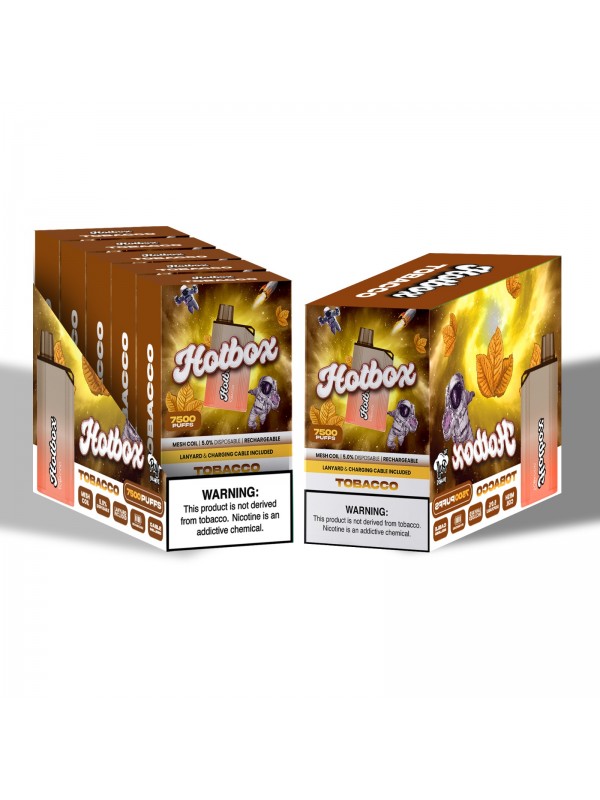 Hotbox Disposable Vape 7500 Puffs | Box of 5 Units