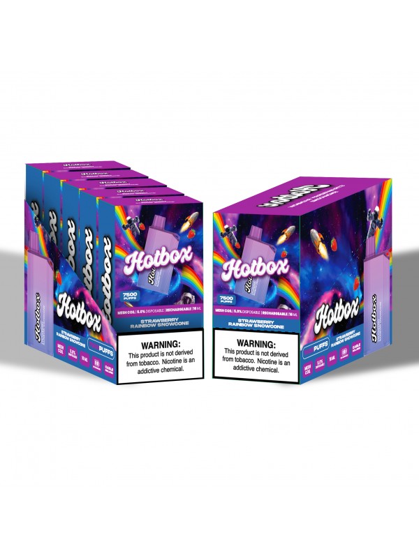 Hotbox Disposable Vape 7500 Puffs | Box of 5 Units