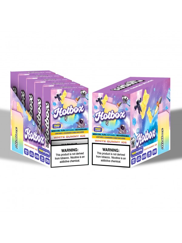 Hotbox Disposable Vape 7500 Puffs | Box of 5 Units