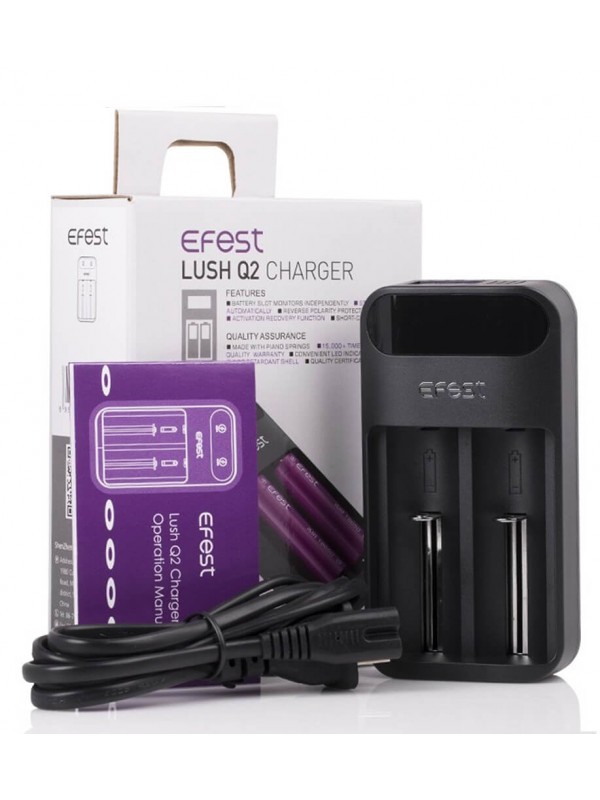 EFest LUSH Q2 – 2 Bay Smart LED Battery Char...