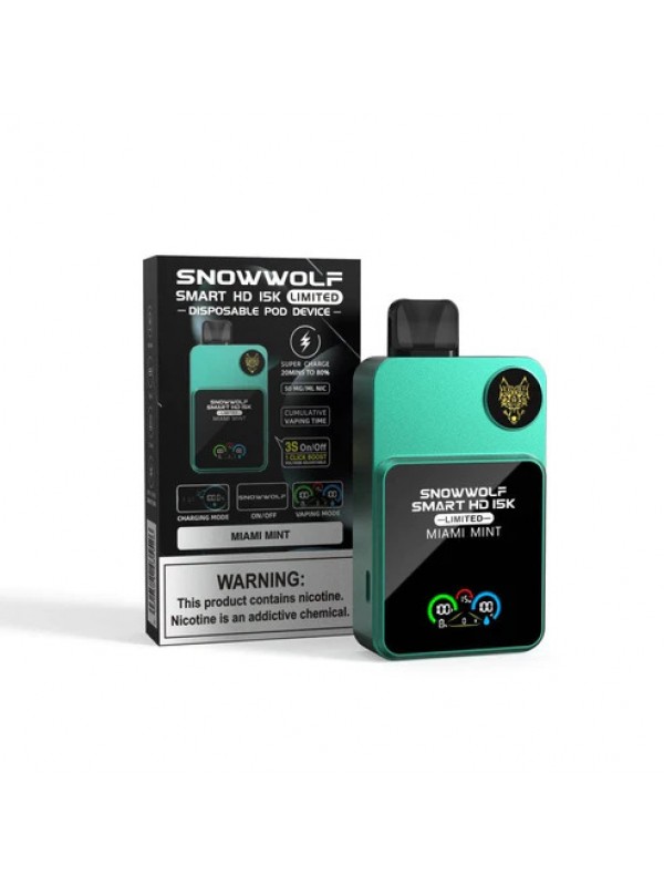 Snowwolf Smart HD 15k Disposable Vape – 15000 Puffs