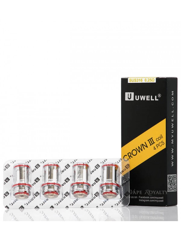 Uwell Crown 3 III Tank Coil Heads 4 Pack